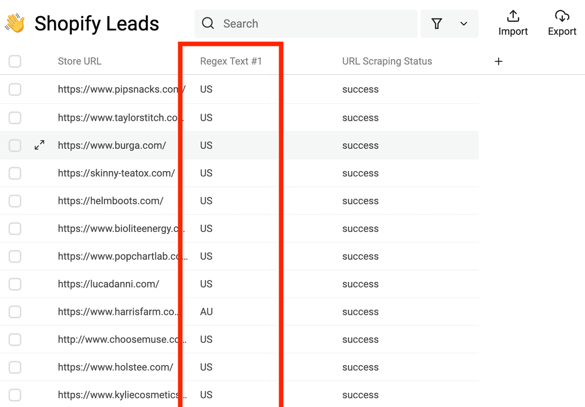 Shopify Stores Country Code List